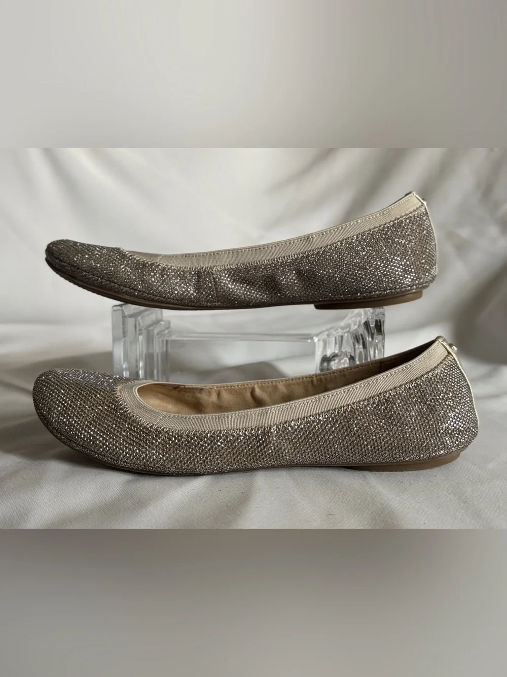 Bandolino Edition Metallic Shimmer Ballet Flats Size 8.5M